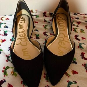 Sam Edelman Black Pointed Toe D’Orsay Flats